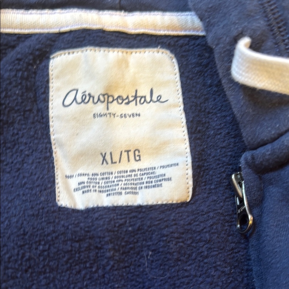 Aeropostale women’s Blue Hoodie Jacket - Picture 2 of 3